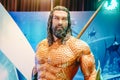 Human Size Statue of A DC Comic Superhero Arthur Curry or Aquaman at The Standee of Movie Aquaman